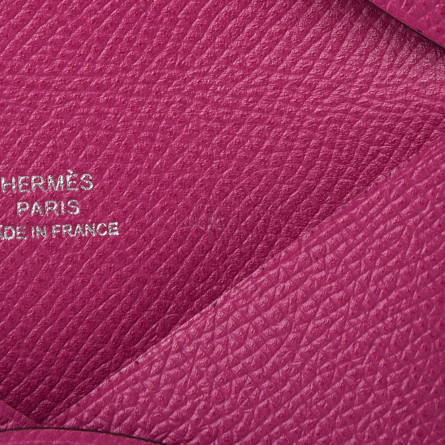 Epsom Calvi Card Case Rose Pourpre