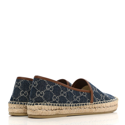 Gucci Denim GG Monogram Espadrilles 39.5 Blue Tea Cuir 4 of 12