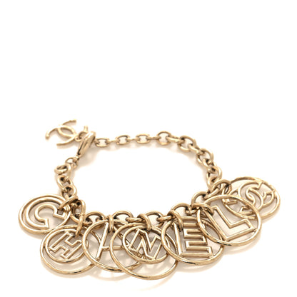 Chanel Hoop Cuba Logo Bracelet Gold 1 of 4
