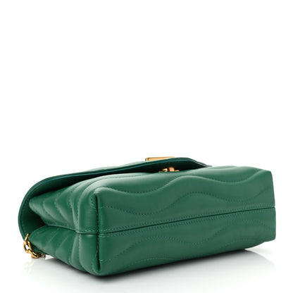 Louis Vuitton Calfskin New Wave Chain Bag MM NM Emerald 5 of 8