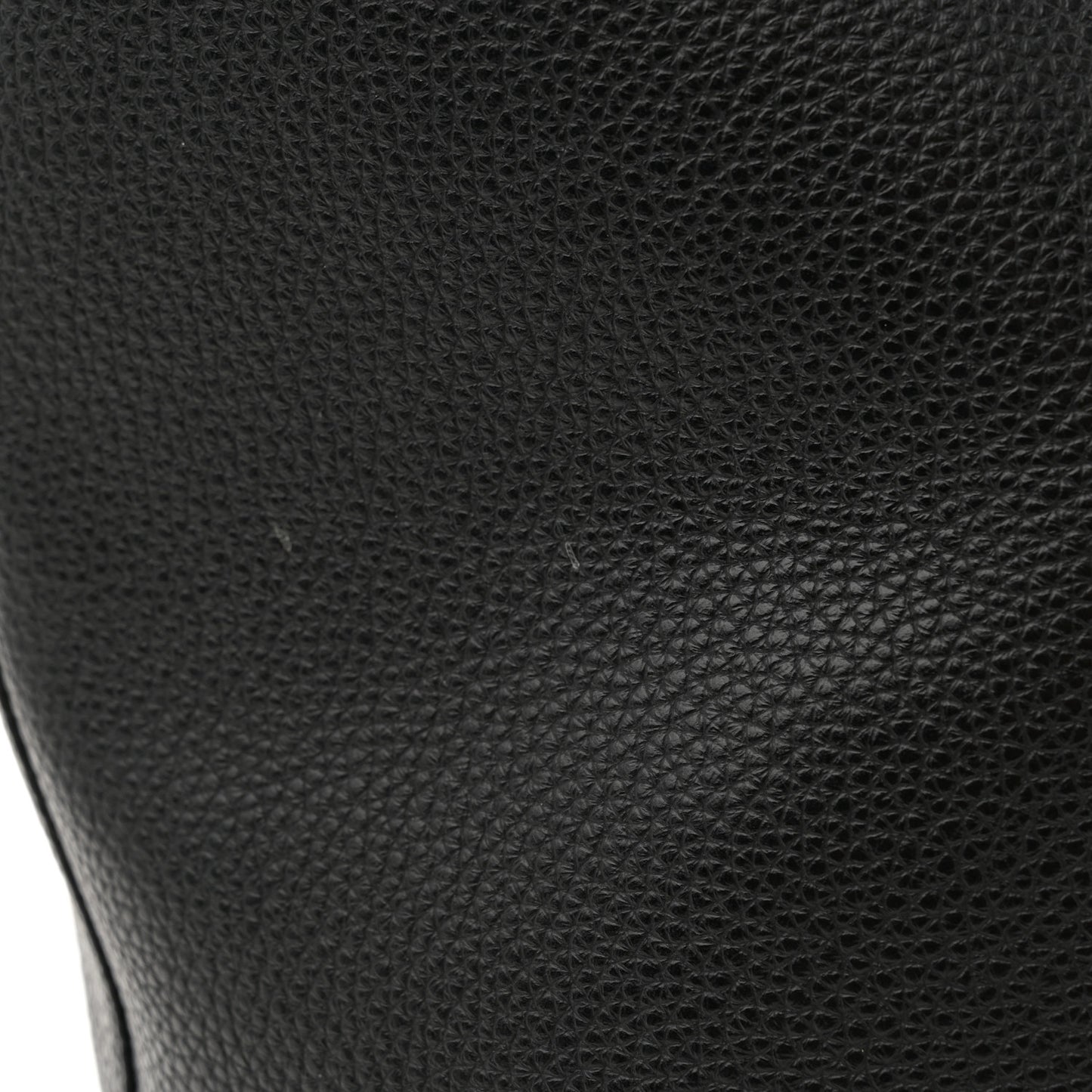 Grainy Calfskin Medium Gancini Tote Black