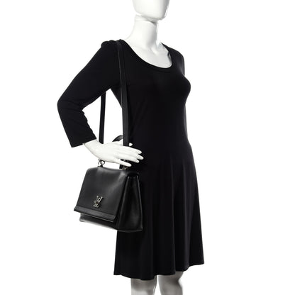Louis Vuitton Soft Calfskin Lockme II Top Handle Black 2 of 8