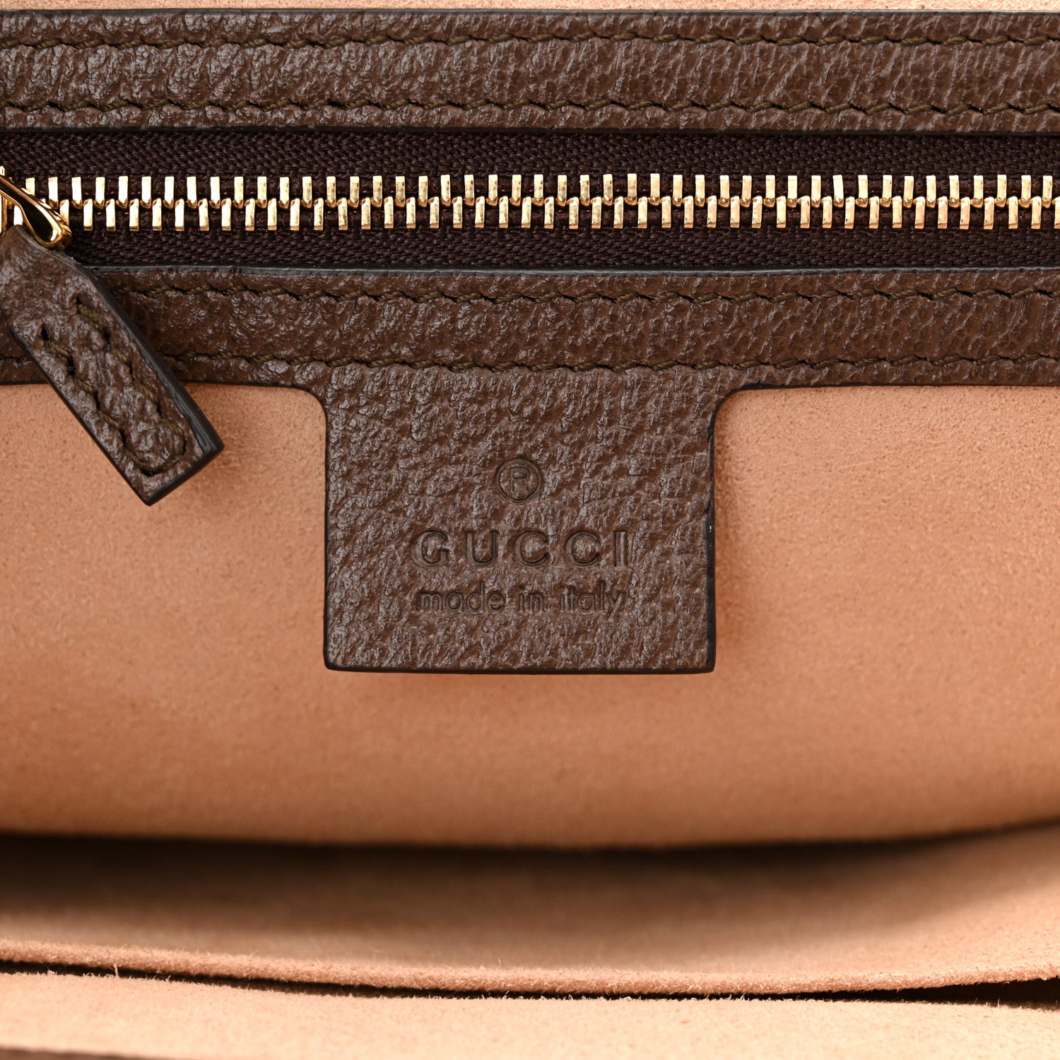 Gucci GG Supreme Monogram Textured Calfskin Web Medium Ophidia Shopping Tote Beige Ebony New Acero 6 of 10