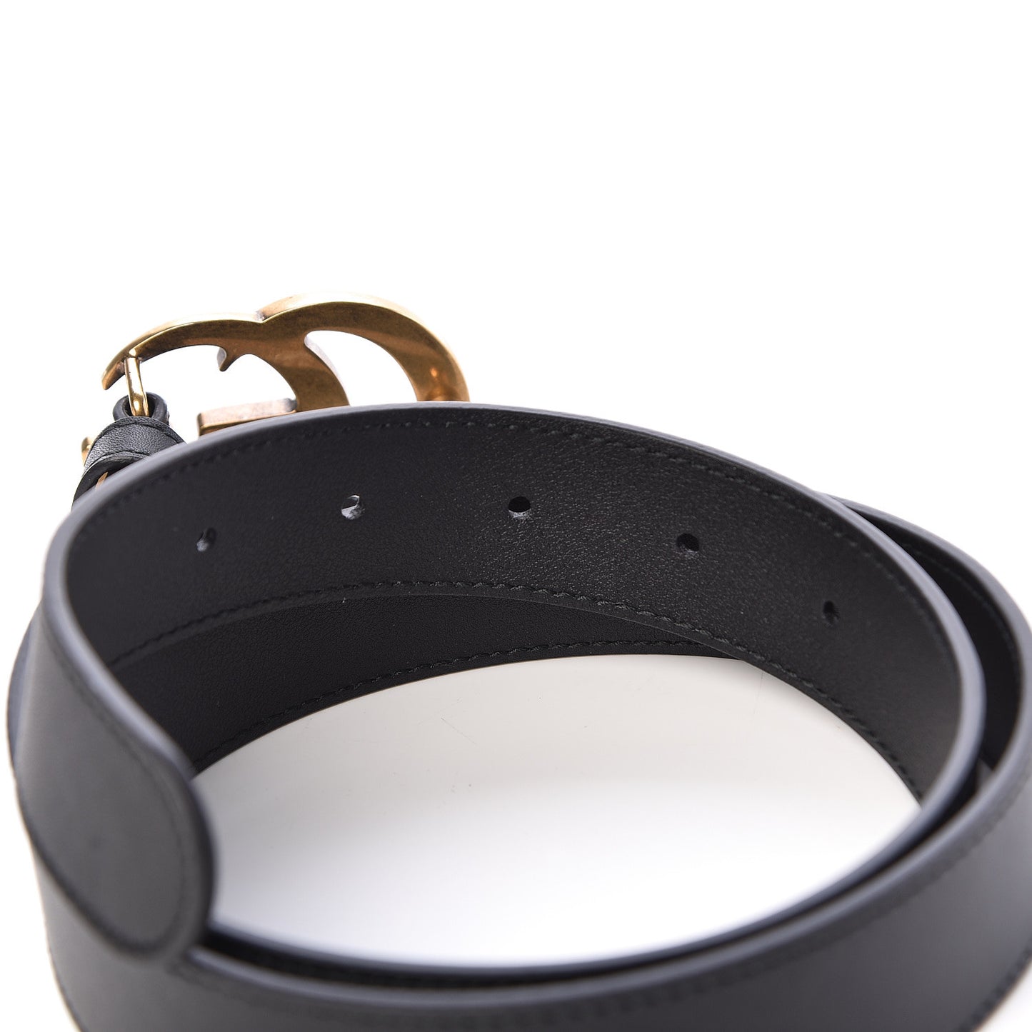 Calfskin Double G 30mm Belt 80 32 Black