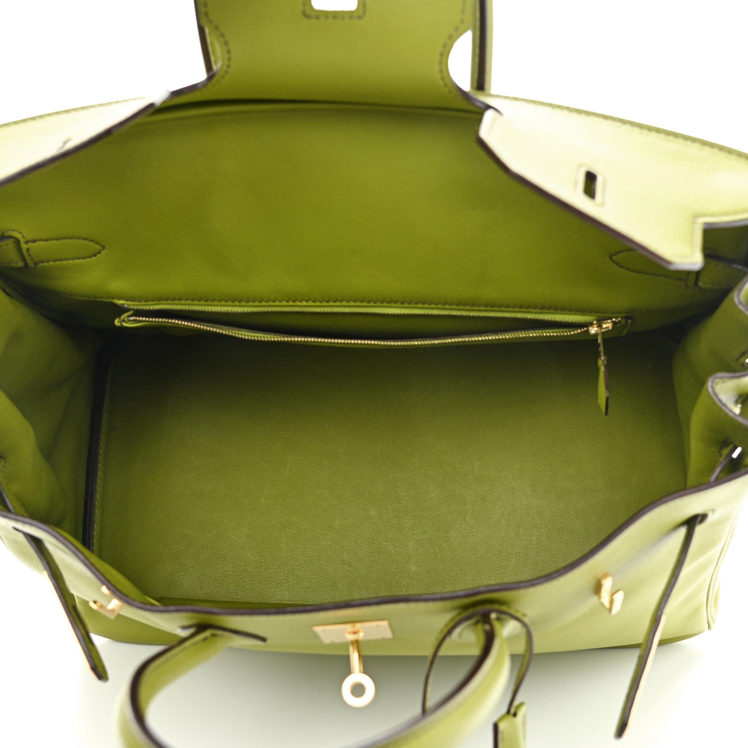 Hermes Swift Birkin 35 Vert Anis 5 of 19