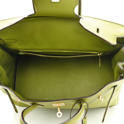 Hermes Swift Birkin 35 Vert Anis 5 of 19