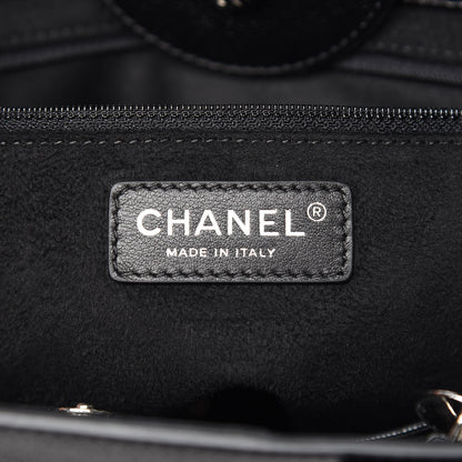 Chanel Caviar Small Studded Deauville Tote Black 7 of 10