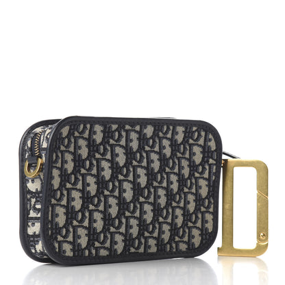 Christian Dior Oblique Diorquake Clutch Blue 3 of 20