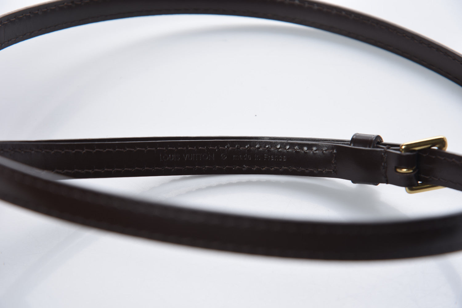 Louis Vuitton Calfskin 16mm Shoulder Strap Brown 6 of 7