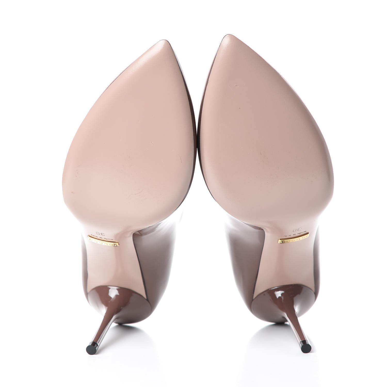 Gucci Vernice Crystal Pumps 38 Old Mauve 7 of 8