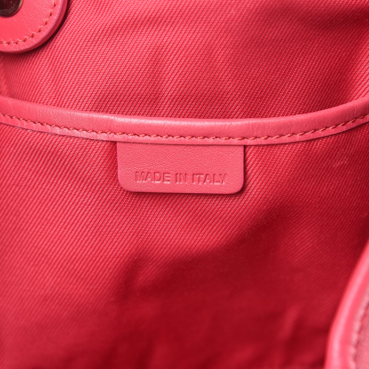 Haymarket Check Bow Small Canterbury Tote Bright Crimson Pink