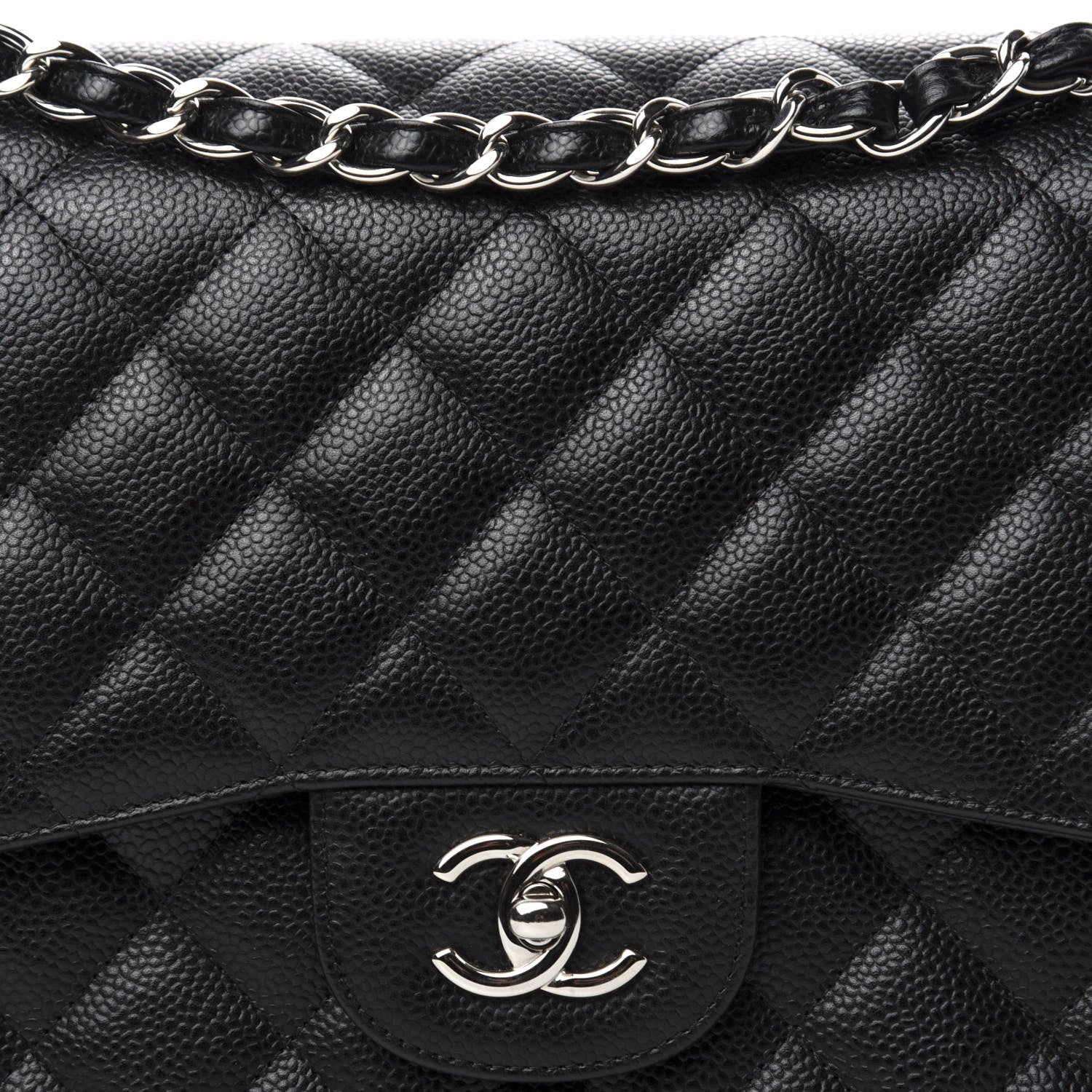 Chanel Caviar Quilted Jumbo Double Flap Black 10 of 10