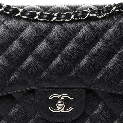 Chanel Caviar Quilted Jumbo Double Flap Black 10 of 10