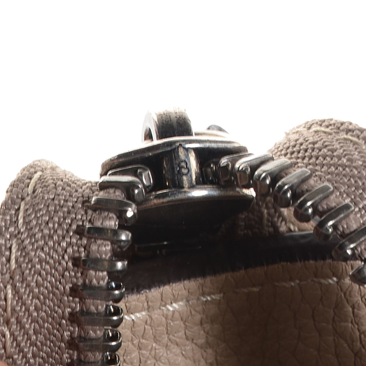 Celine Drummed Calfskin Micro Luggage Dune 5 of 9