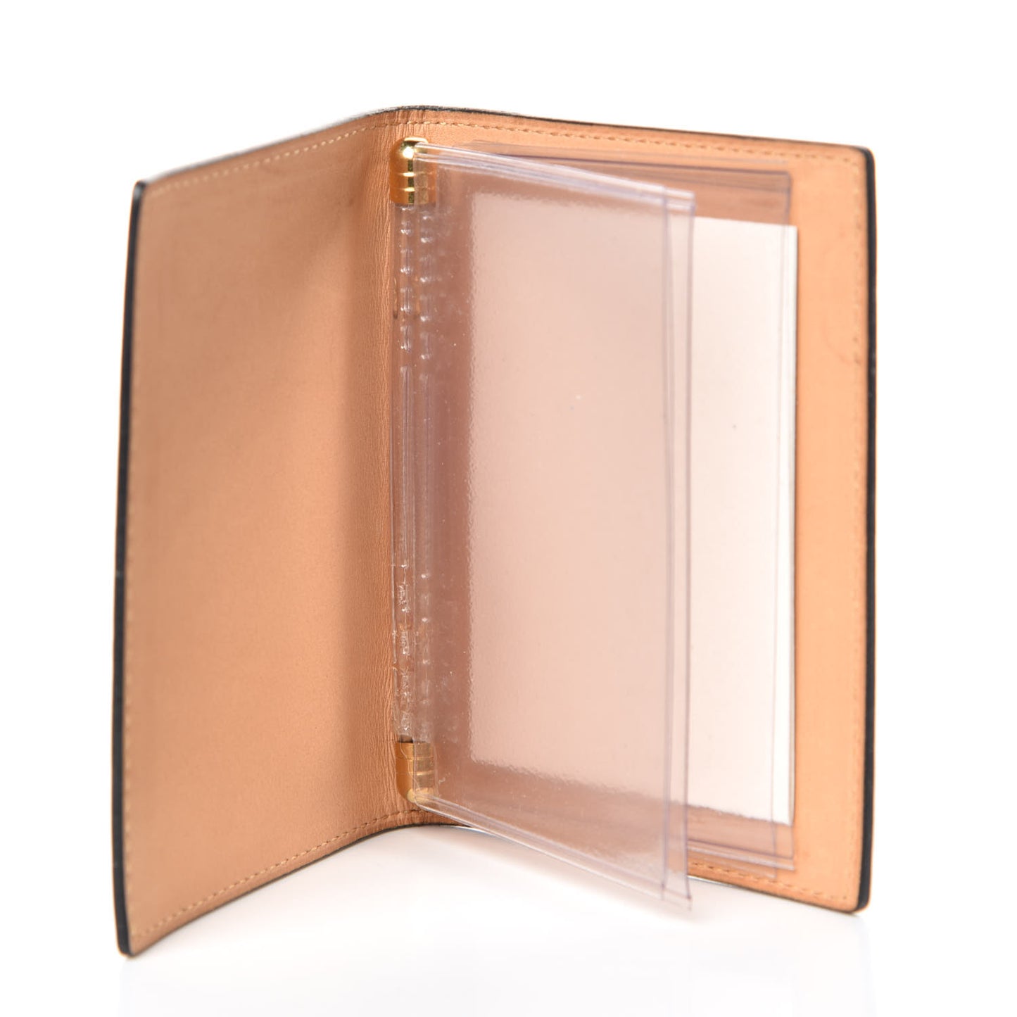 Grained Calfskin ID Holder Vegetal