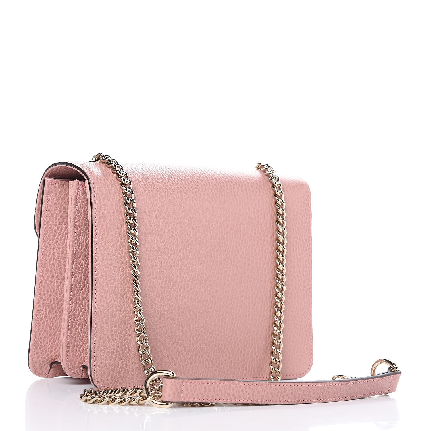 Gucci Dollar Calfskin Small Interlocking G Shoulder Bag Soft Pink 3 of 9