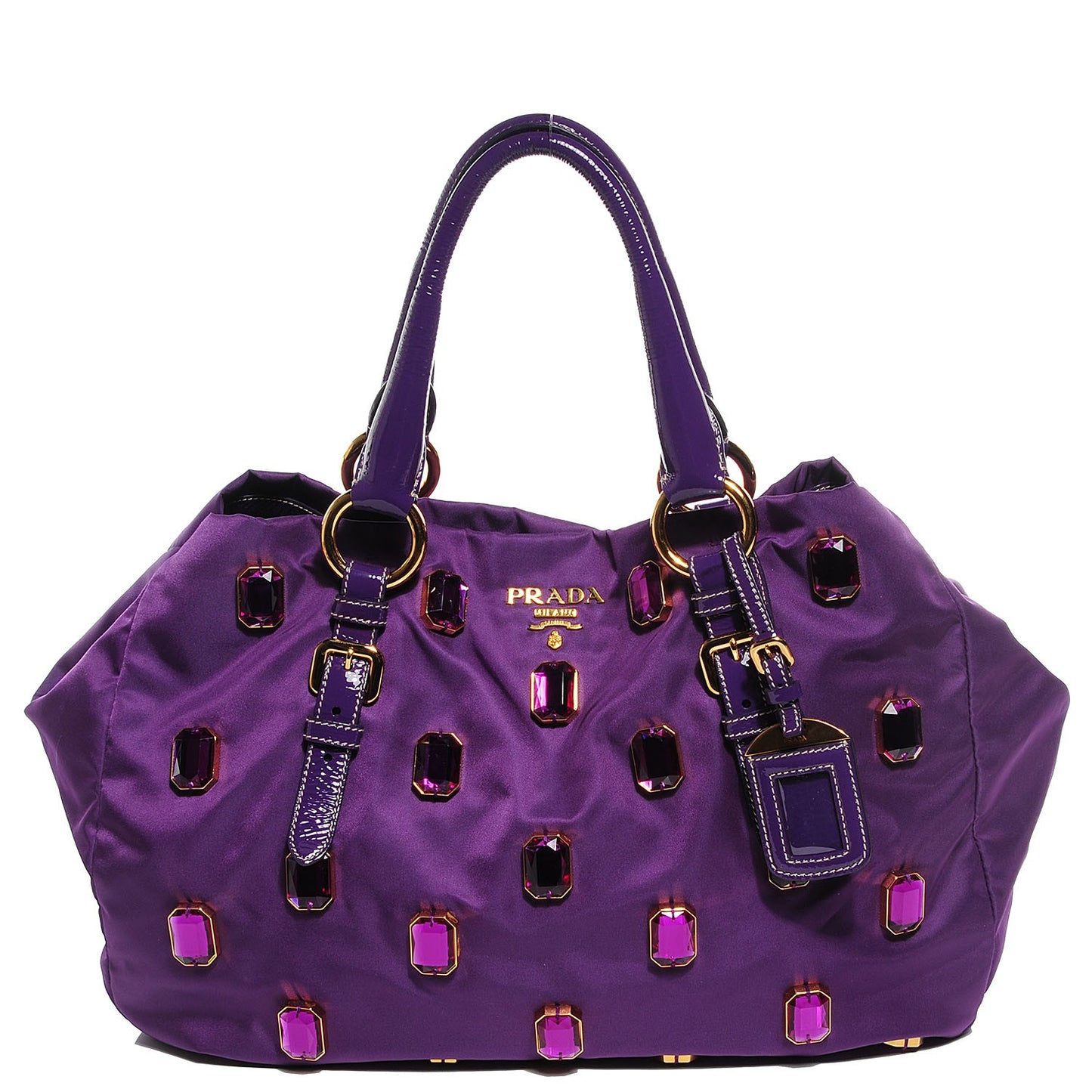 Tessuto Nylon Pietre Jeweled Tote Anemone