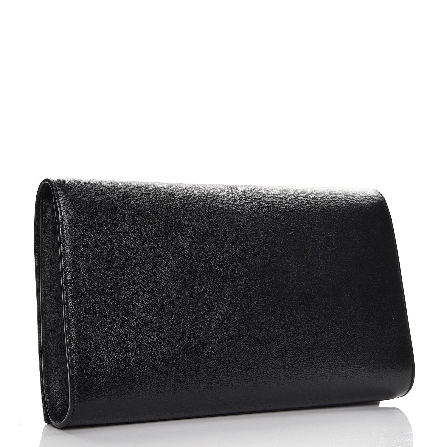 Saint Laurent Calfskin Monogram Large Belle De Jour Clutch Black 4 of 8