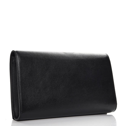 Saint Laurent Calfskin Monogram Large Belle De Jour Clutch Black 4 of 8
