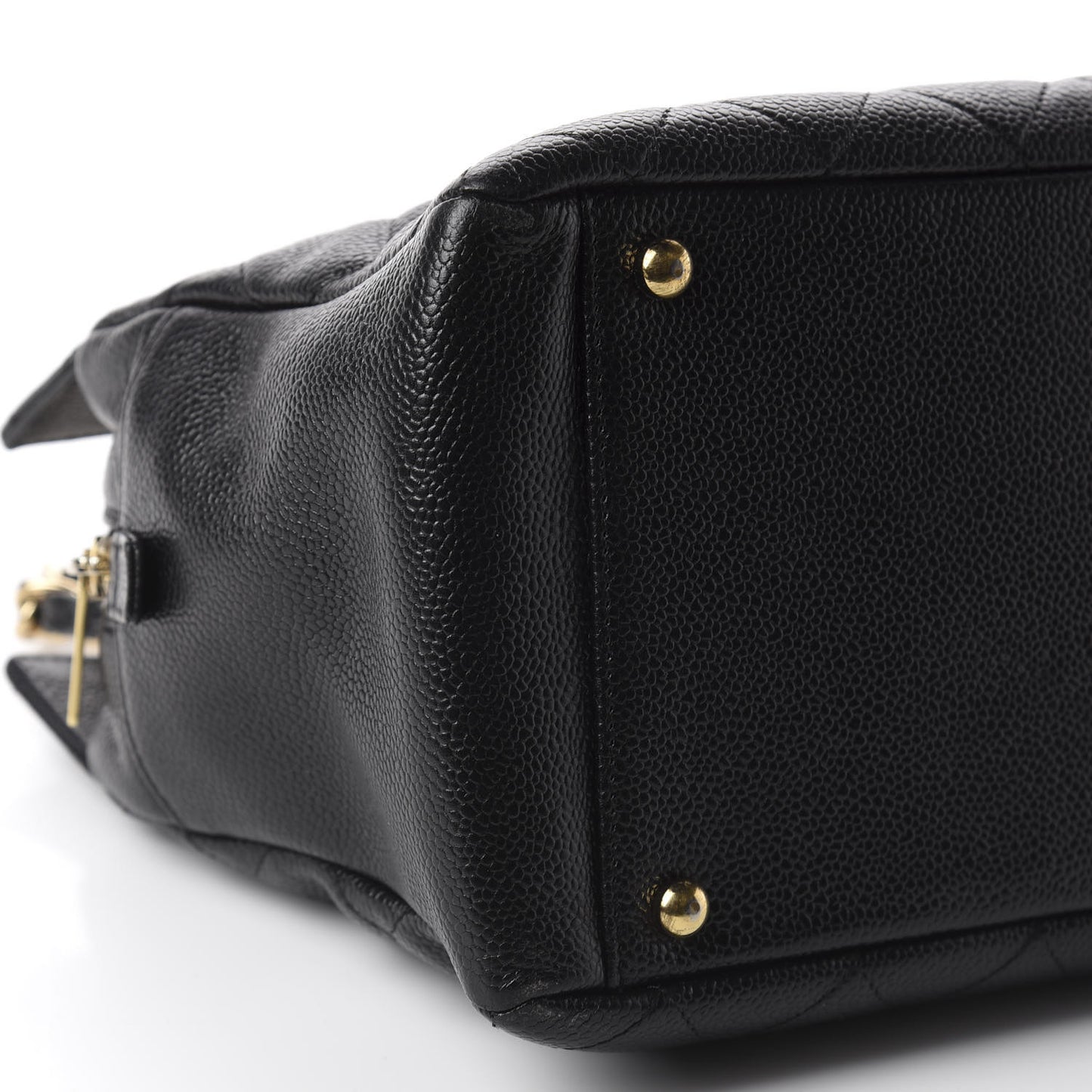 Caviar Quilted Petit Timeless Tote PTT Black