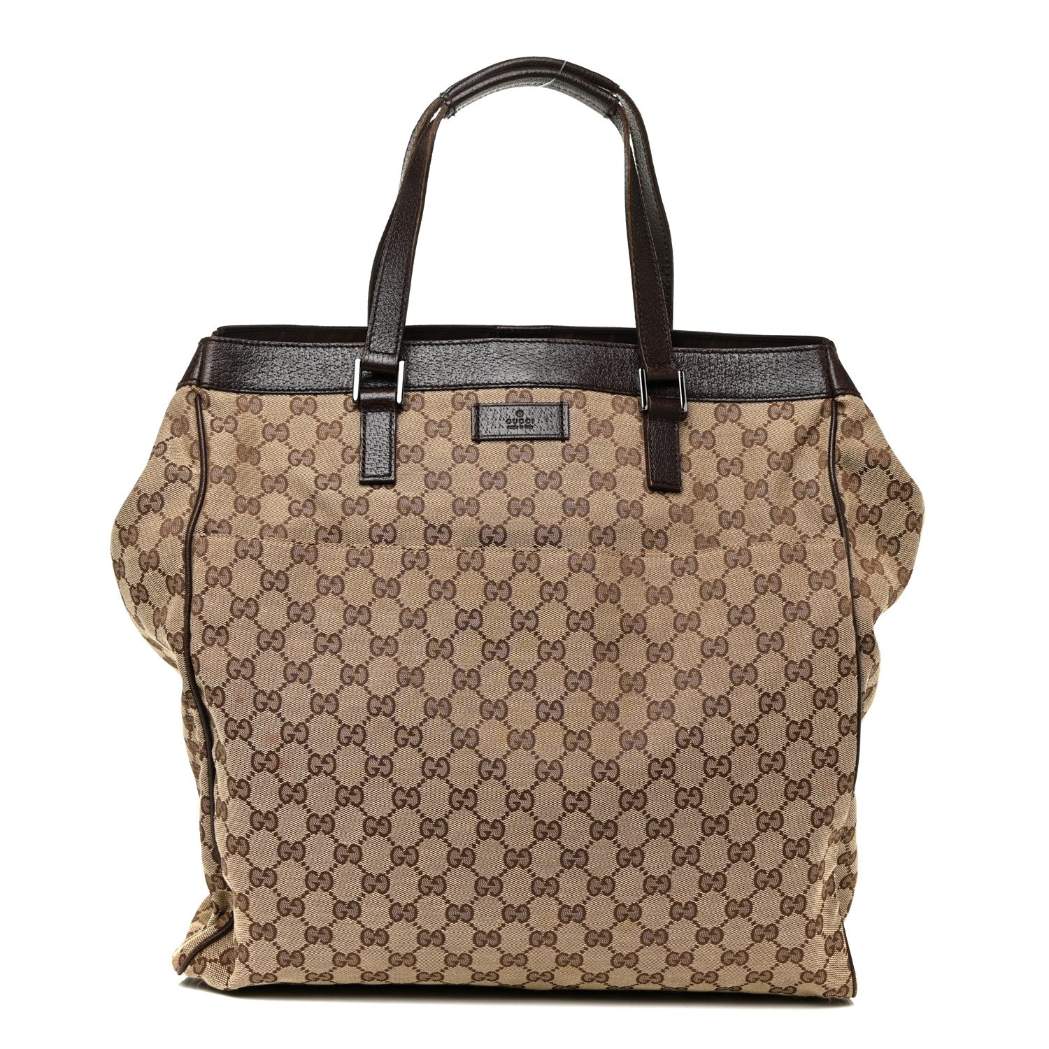 Gucci Monogram Large Tote Dark Brown 1 of 17