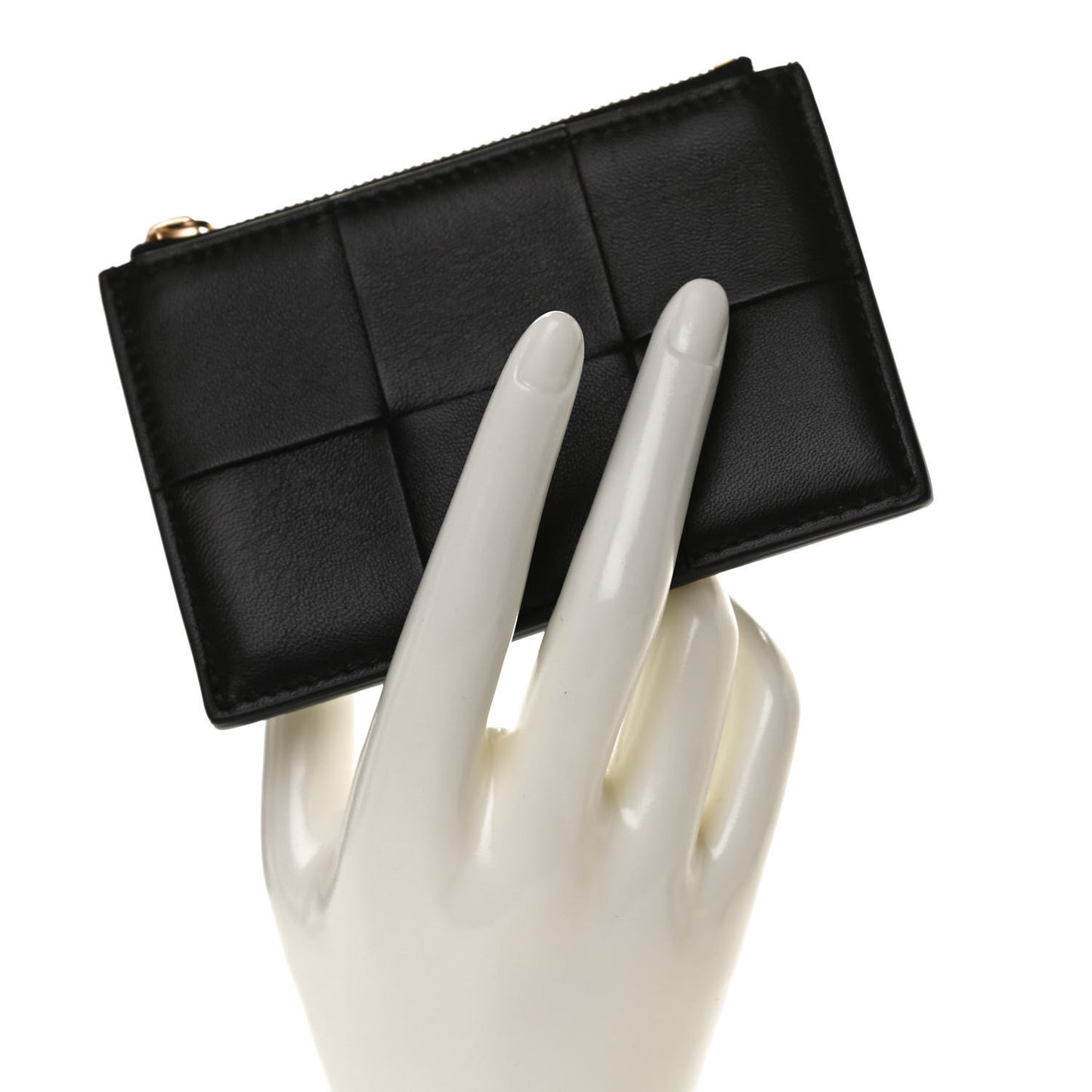 Nappa Maxi Intrecciato Card Holder Black