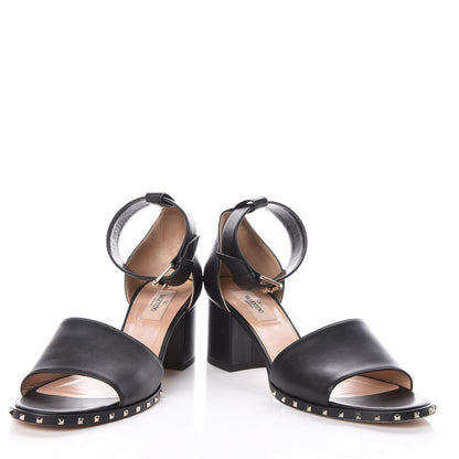 Valentino Garavani Nappa Soul Rockstud 65mm Sandals 39 Black 6 of 11