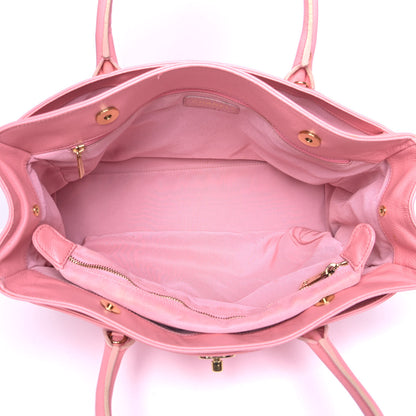 Chanel Calfskin Cerf Shopper Tote Pink 4 of 5