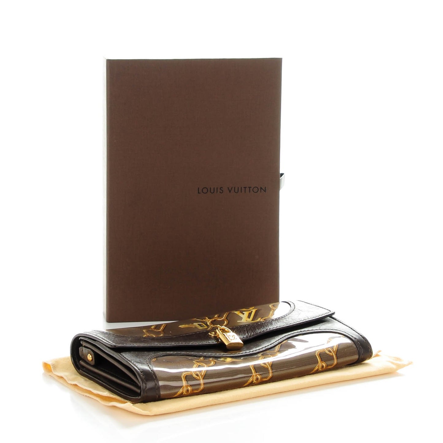Monogram Charms Porte-Monnaie Wallet Brown