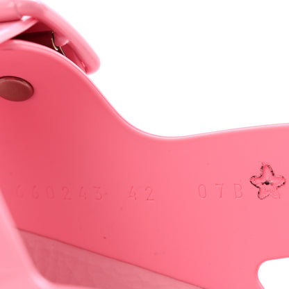 Gucci Rubber Mini Double G Womens Isla Dad Sandals 42 Wild Rose 8 of 9