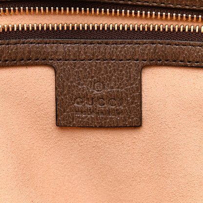 Gucci GG Supreme Monogram Textured Calfskin Web Medium Ophidia Shopping Tote Beige Ebony New Acero 6 of 10