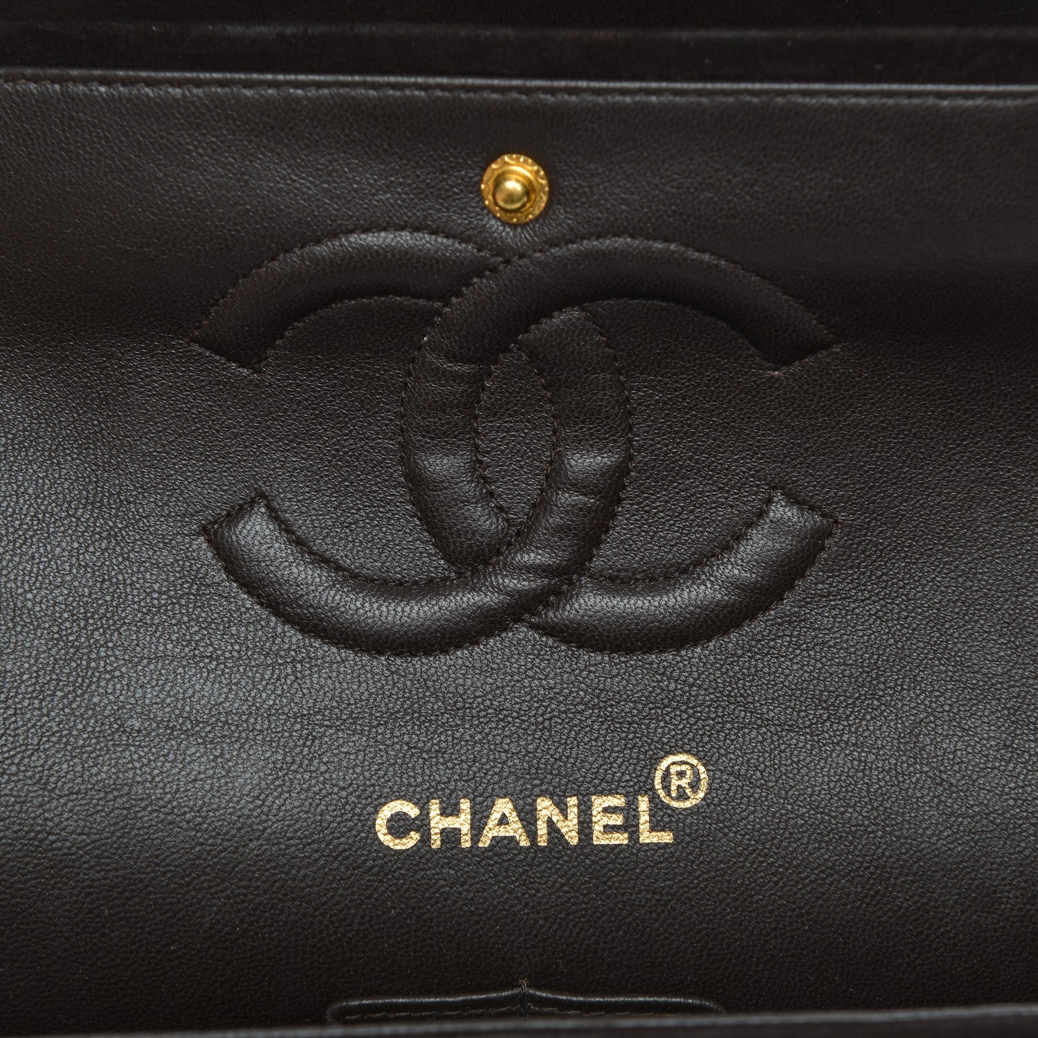 Chanel Suede Quilted Medium Double Flap Bag Brown 6 of 8