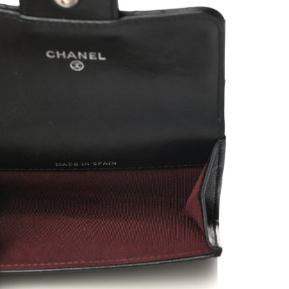 Chanel Lambskin Quilted Flap Card Holder Black 5 of 13