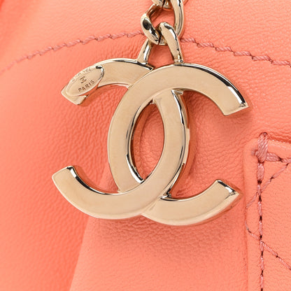 Chanel Lambskin Quilted Bi Waist Bag Fanny Pack Orange 8 of 10