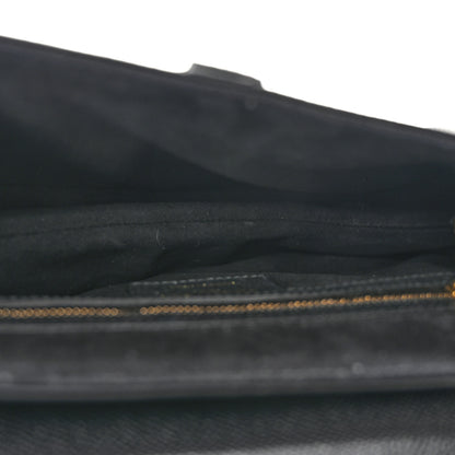 Christian Dior Grained Calfskin Saddle Bag With Strap Black 5 of 10