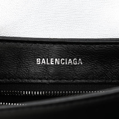 Balenciaga Nappa Allover License BB Monogram Embossed Small Triplet Bag Silver 6 of 9