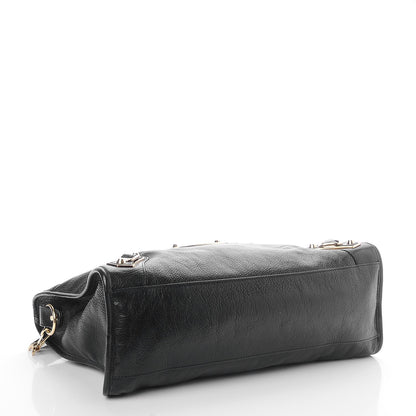 Balenciaga Chevre Gold Metallic Edge Hardware City Black 5 of 8