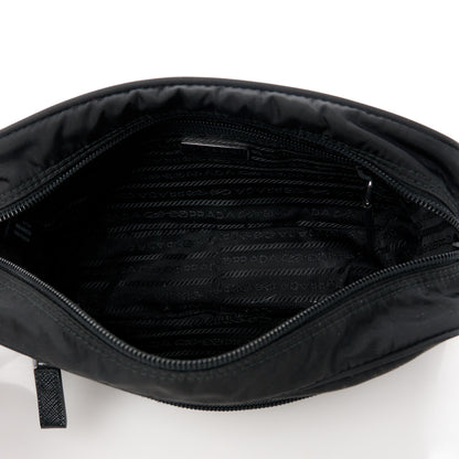 Prada Re-Nylon Vela Saffiano Pocket Double Zip Shoulder Bag Black 5 of 12