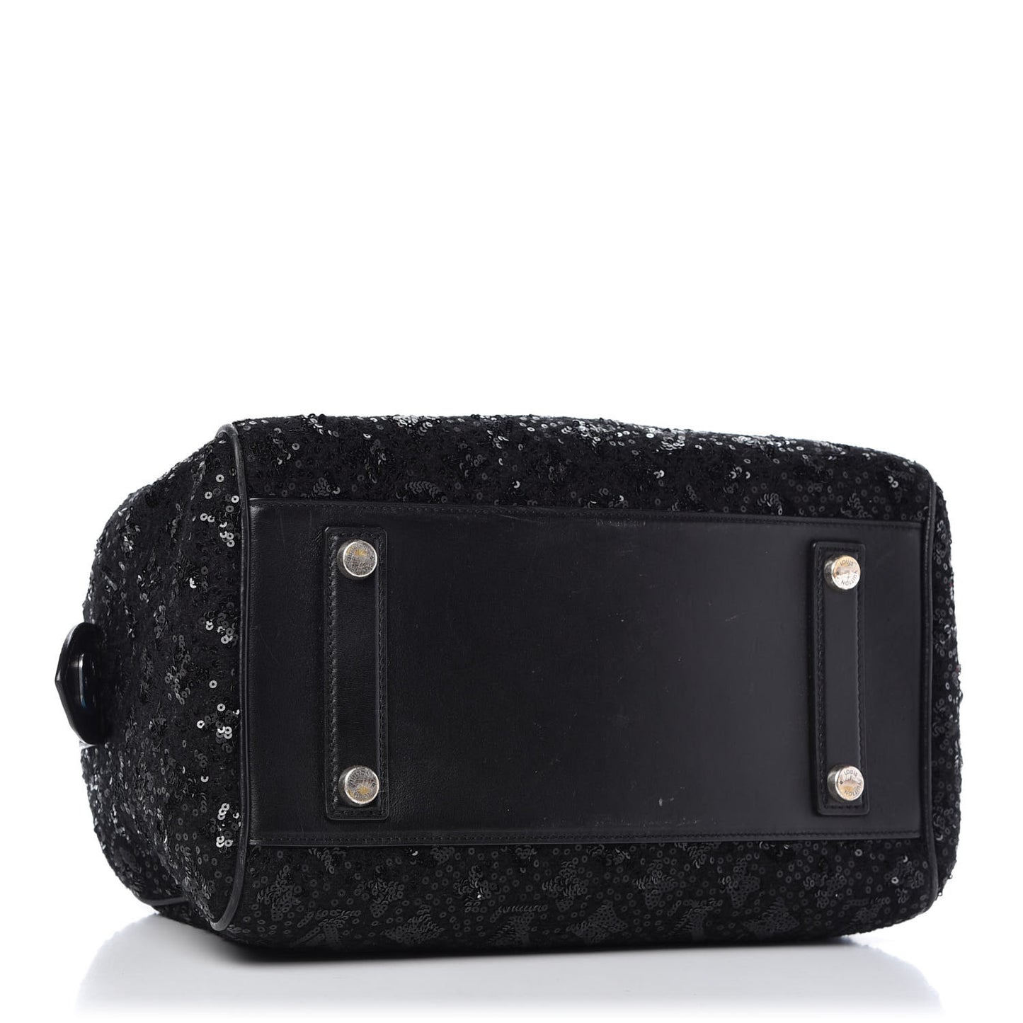 Sequin Monogram Sunshine Express Speedy Black