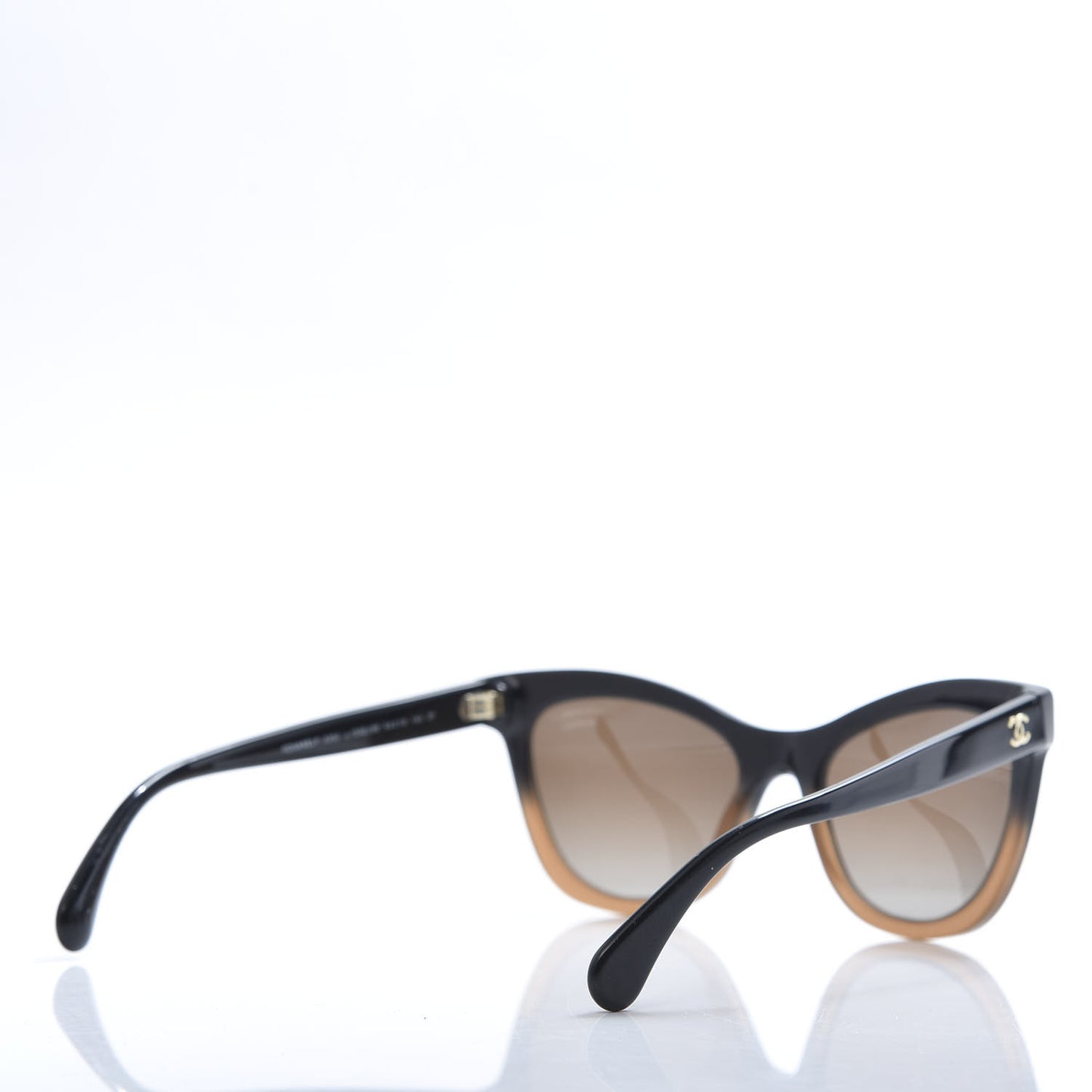 Acetate CC Cat Eye Summer Sunglasses 5350 Black Beige