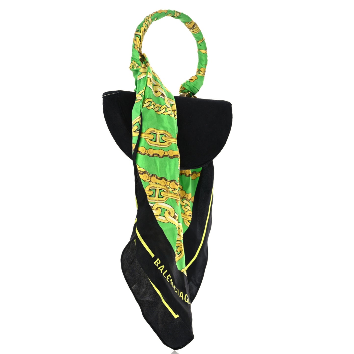 Suede Opera Clutch Bag Black