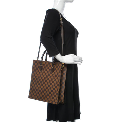 Louis Vuitton Damier Ebene Sac Plat PM 2 of 10