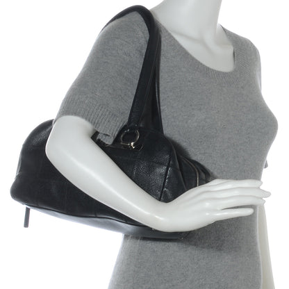 Chanel Caviar Square Stitched Tote Black 2 of 7