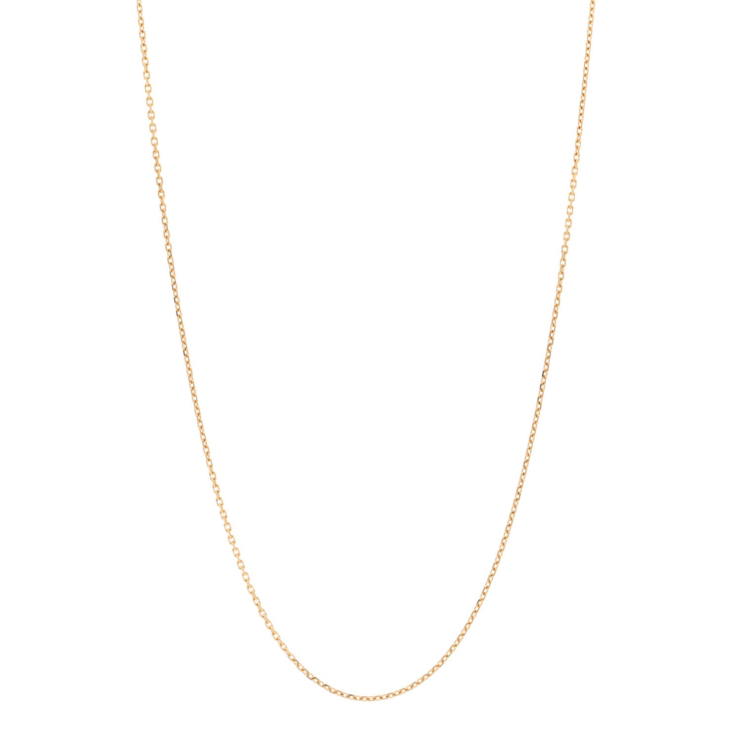 Van Cleef & Arpels 18K Yellow Gold Trace Chain Necklace 1 of 6