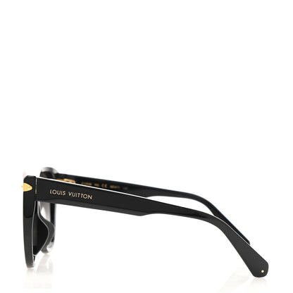 Louis Vuitton Acetate Blue Velvet Sunglasses Z1293E Black 3 of 7