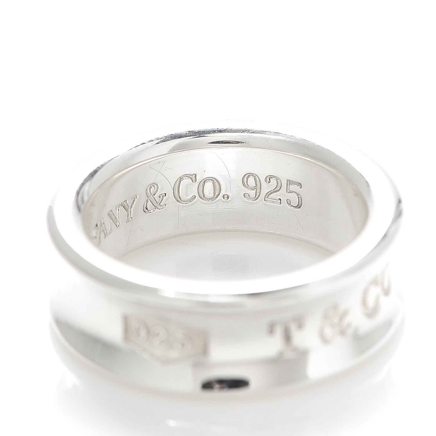 Tiffany Sterling Silver 1837 Band Ring 48 4.5 5 of 5