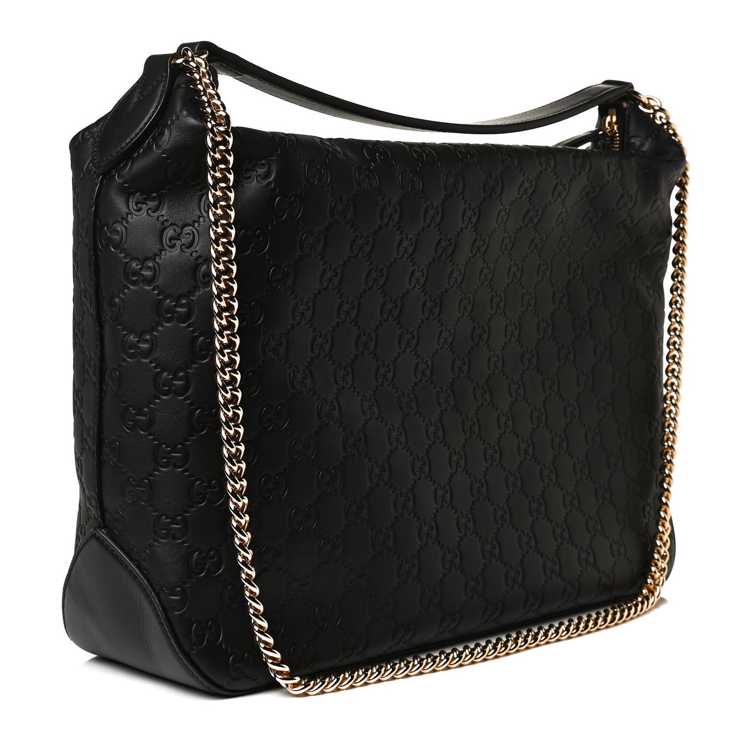 Guccissima Signature Large Linea A Hobo Black