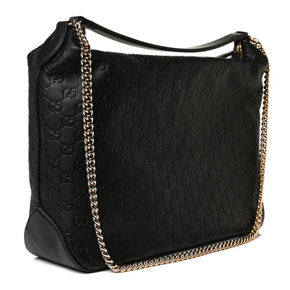 Gucci Guccissima Signature Large Linea A Hobo Black 3 of 13