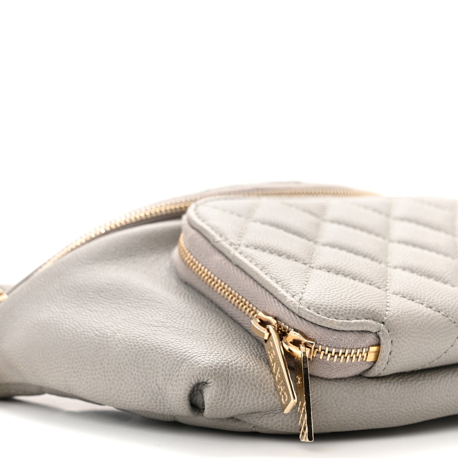 Chanel Caviar Quilted Business Affinity Waist Bag Grey 9 of 10