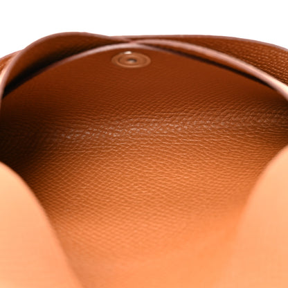Hermes Epsom Calvi Duo Card Case Gold 5 of 7